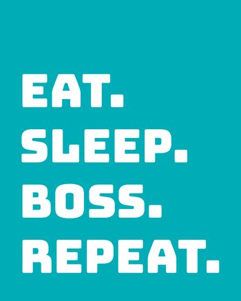 Use eat sleep boss repeat