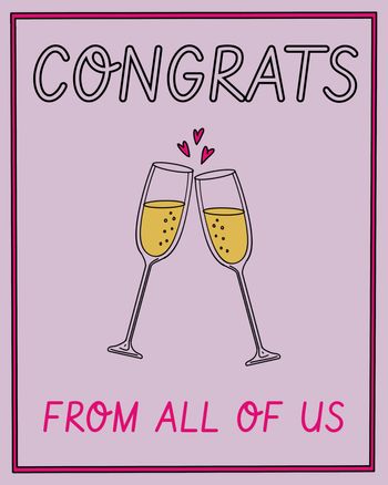 Use congrats from all of us