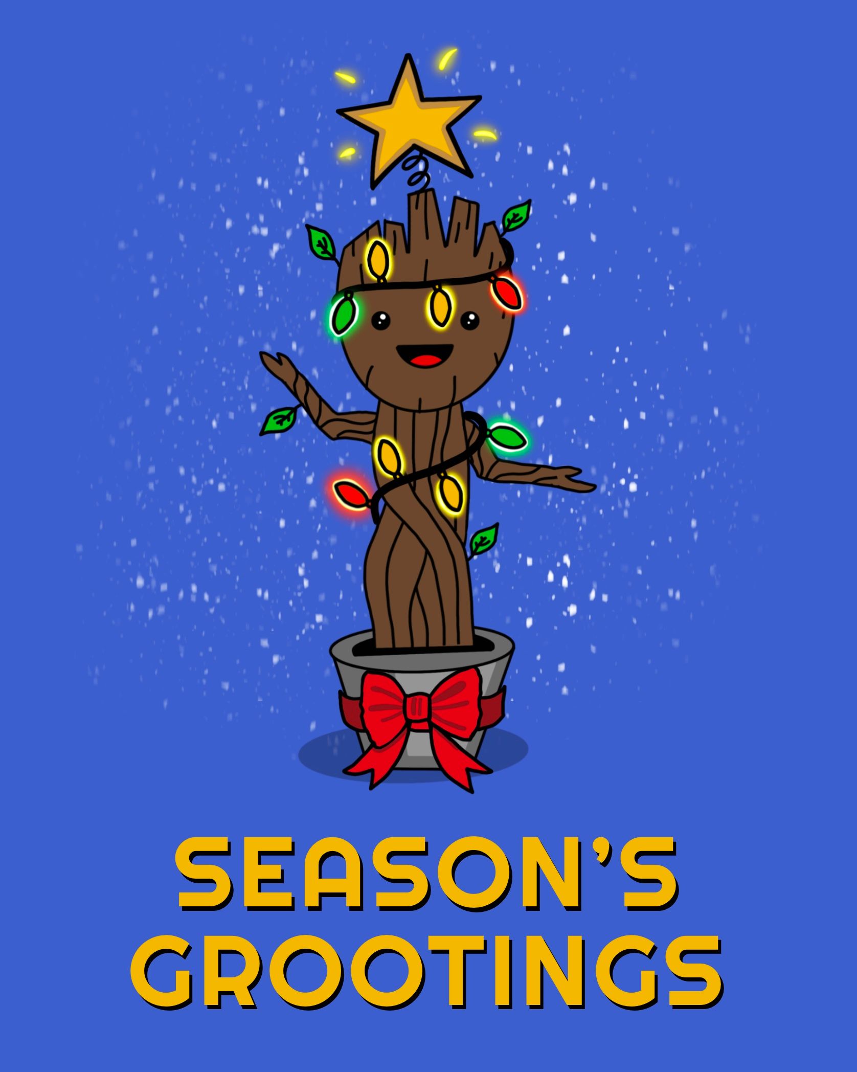 Card design "seasons grootings"