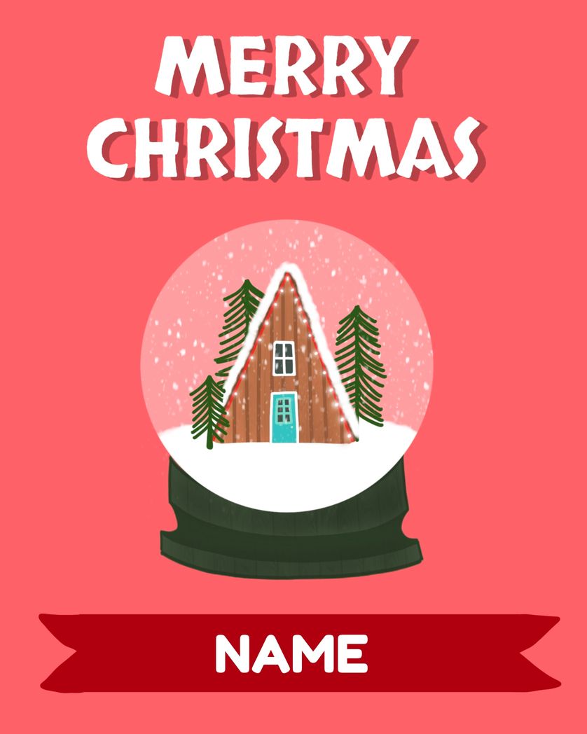 Card design "customisable merry christmas"