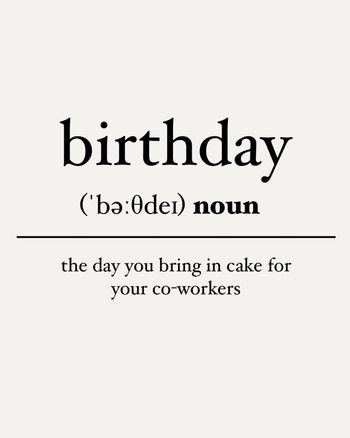 Use birthday noun