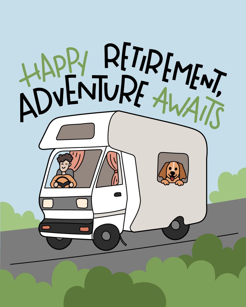 Use happy retirement card