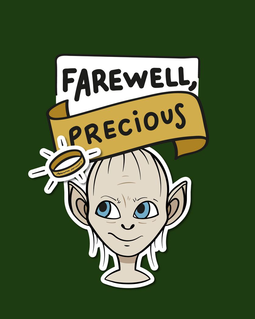 Card design "farewell precious"
