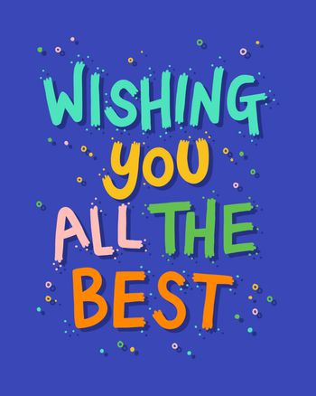 Use wishing you all the best - arty leaving card