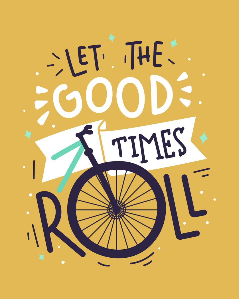 Card design "let the good times roll"