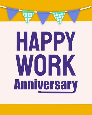Use happy work anniversary