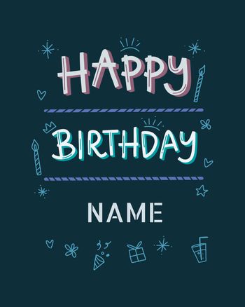 Use happy birthday name