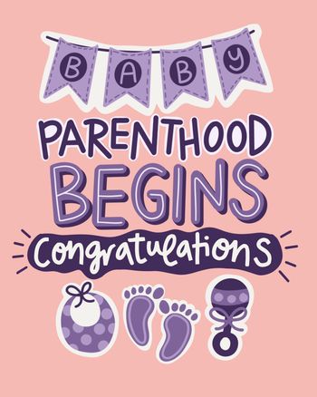 Use Parenthood Begins - New Baby Card