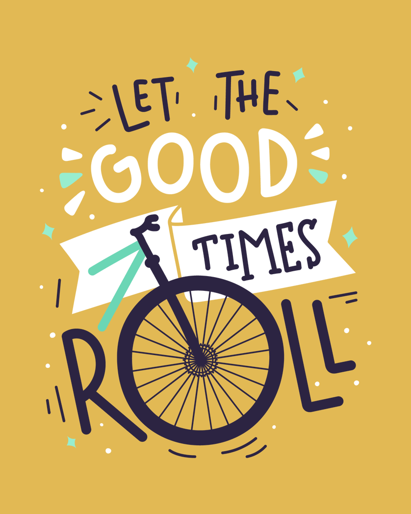 Card design "Let the good times roll - animated birthday card"
