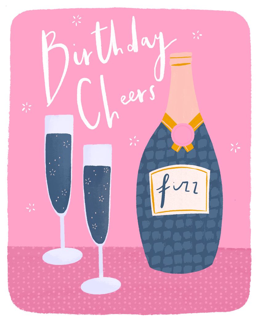 Card design "Birthday Cheers"