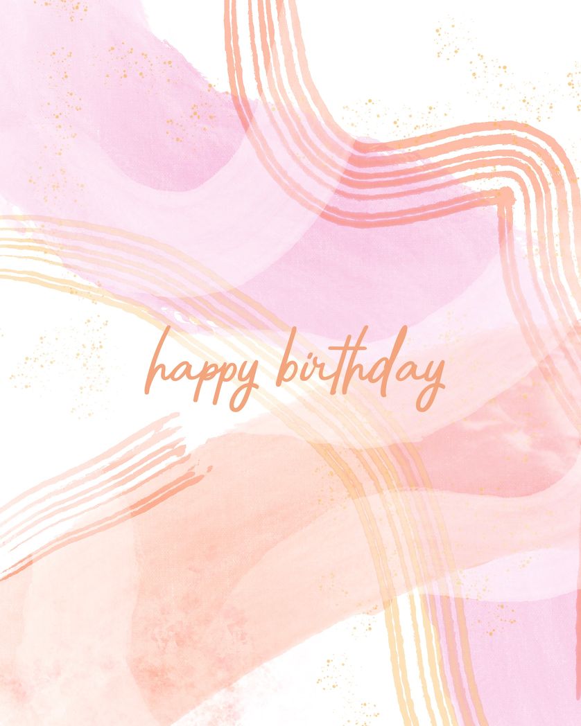 Card design "Elegant happy birthday card"