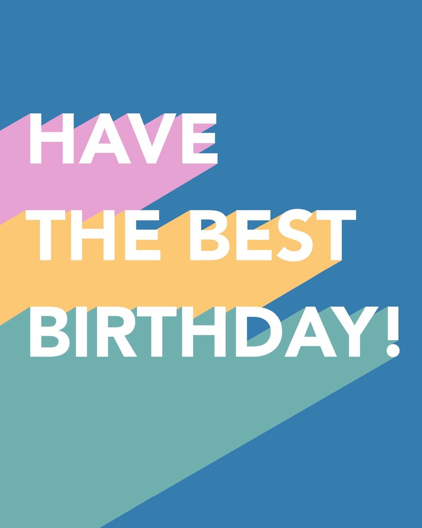 Card design "Have the best birthday - birthday card"