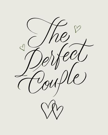 Use Perfect Couple - Wedding calligraphy card