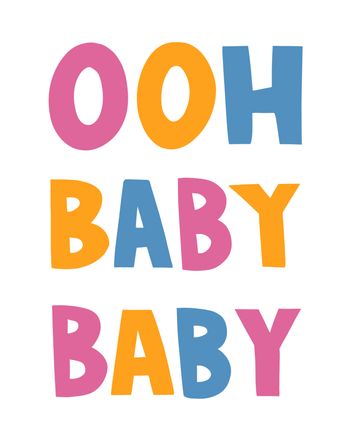 Use Ooh baby baby - new baby greeting card