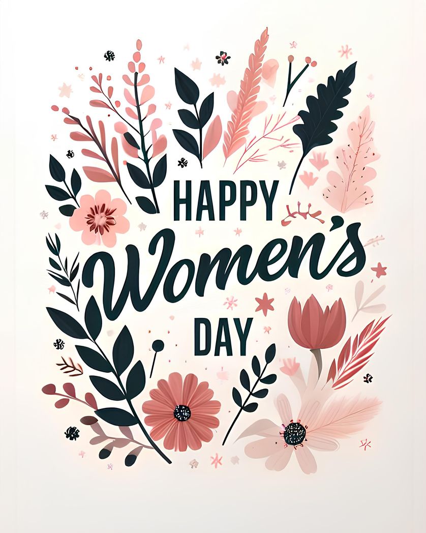 Card design "International women's day card"