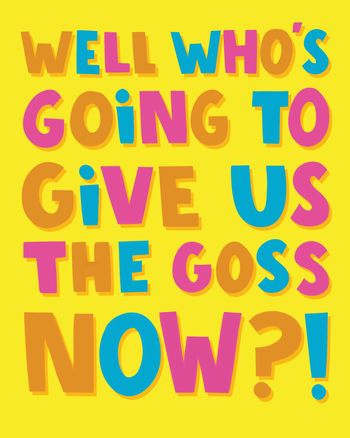 Use Well who is going to give us the goss now - funny office leaving card