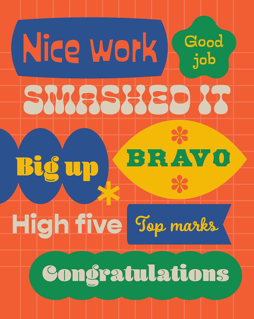 Card design "Trendy Labels Typography - Congratulations"