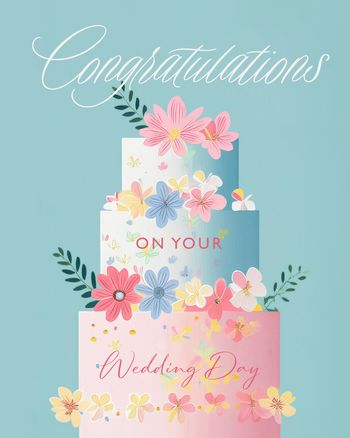 Use Wedding Cake with flowers - Wedding