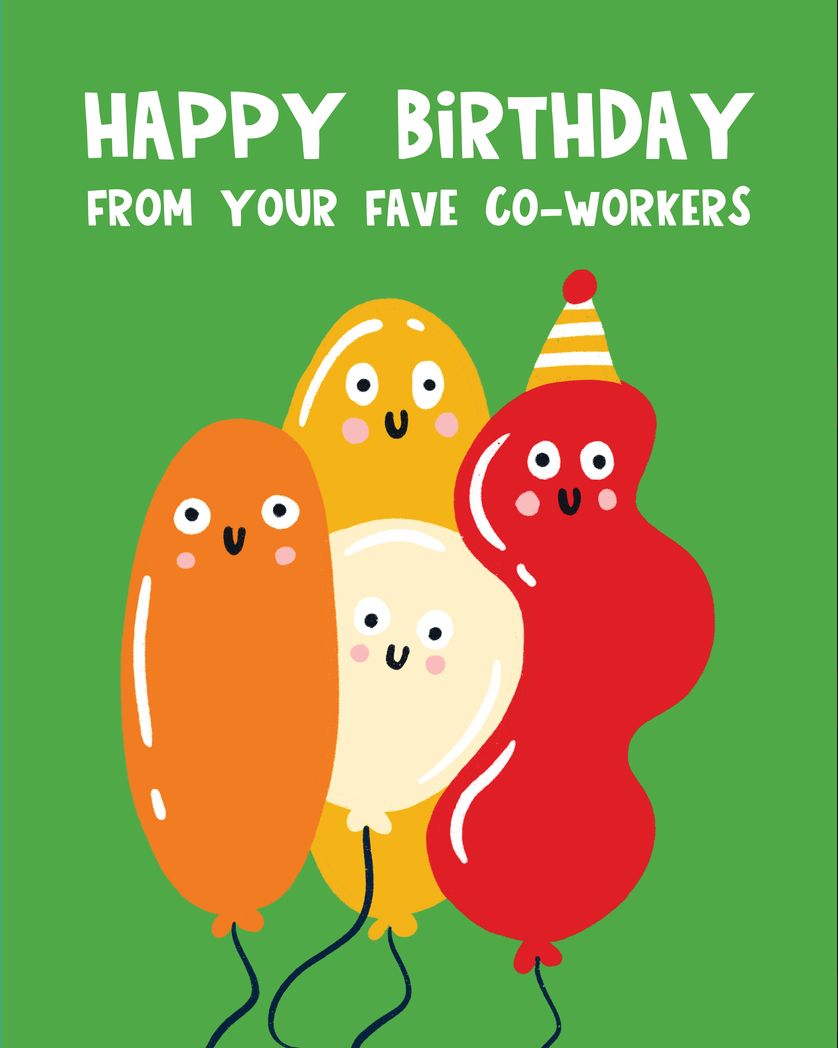 Card design "Birthday Balloons"