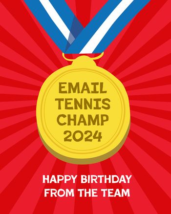 Use Email Tennis Birthday