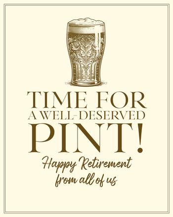 Use Vintage pint retirement