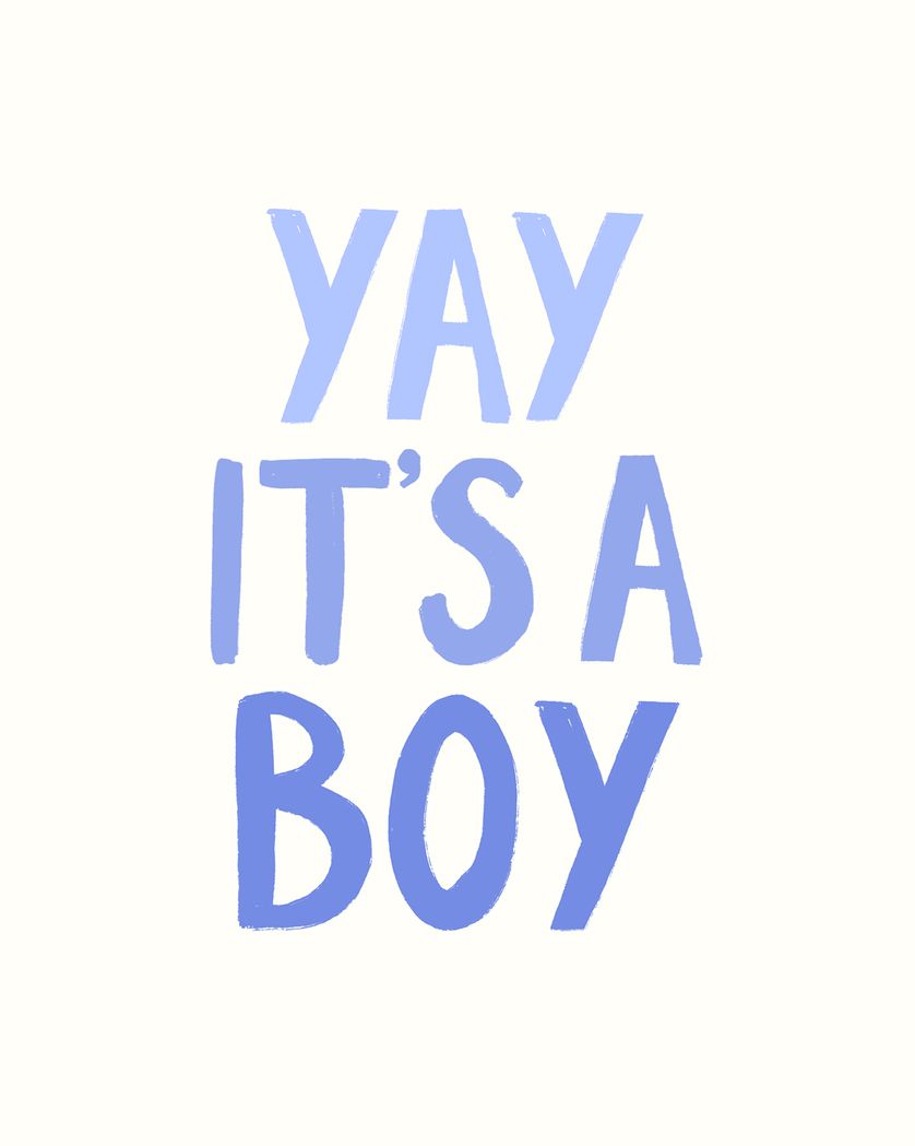 Card design "New Baby Boy"