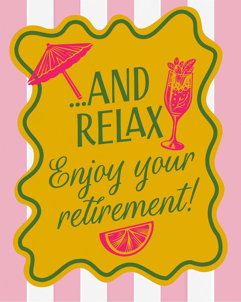 Card design "Vintage Italia Lino cut retirement"