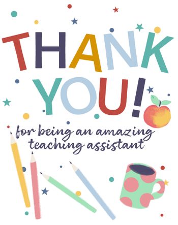 Use Teaching Assistant thank you card - group ecard