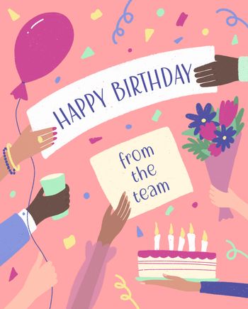 Use Team Birthday greetings