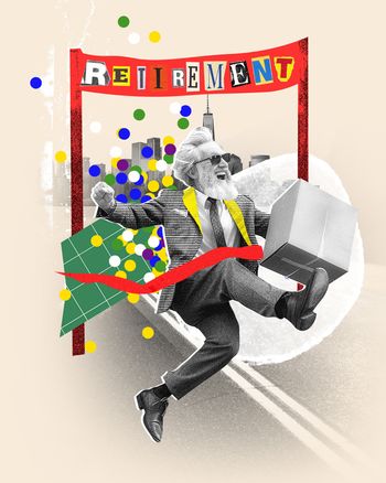 Use Collage retirement - retirement group ecard