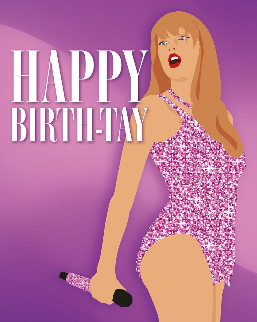 Card design "Taylor Swift - Birthday group ecard"