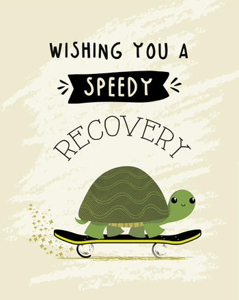 Use Speedy Tortoise - Group Get Well card