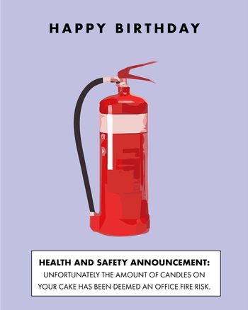 Use Health and Safety - group birthday ecard