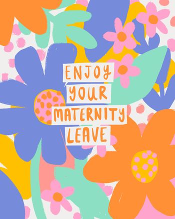 Use Bright Maternity leave  - group maternity leave ecard