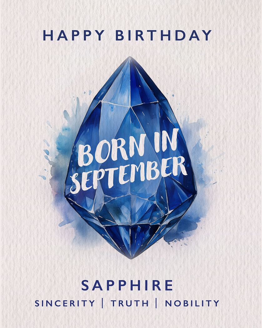 Card design "Birthstone peridot September - group birthday card"