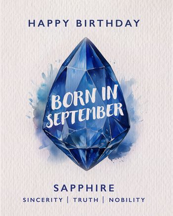 Use Birthstone peridot September - group birthday card