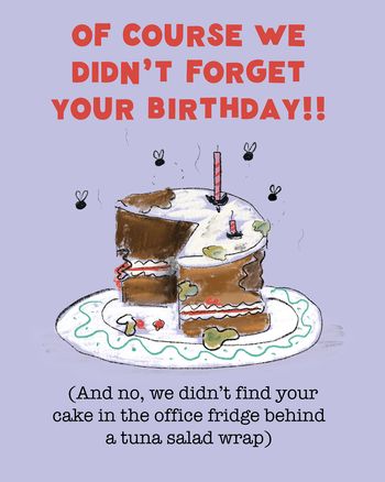 Use Funny belated birthday - group belated birthday ecard