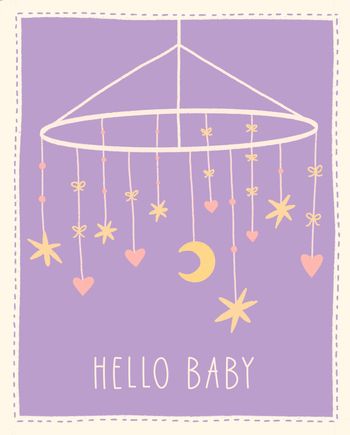 Use Mobile - group baby card