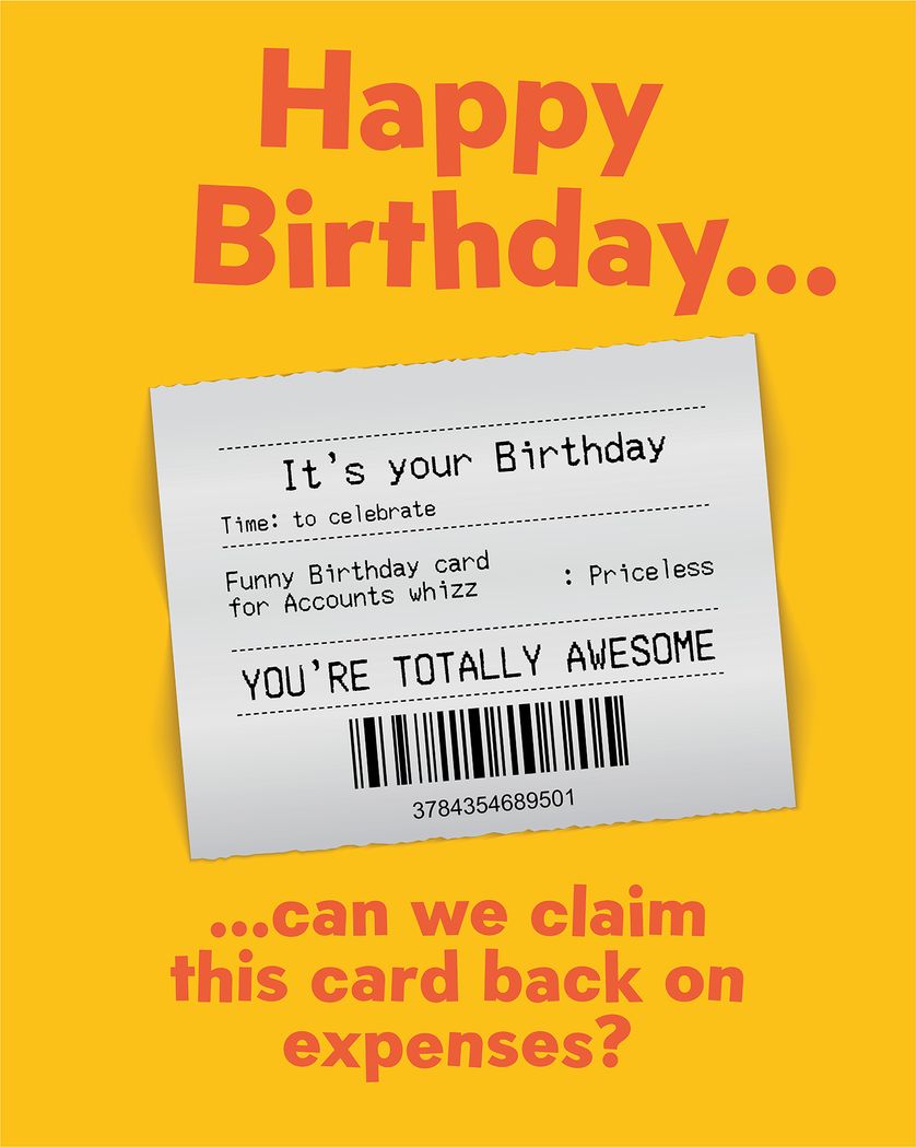 Card design "Group birthday card for accountant"