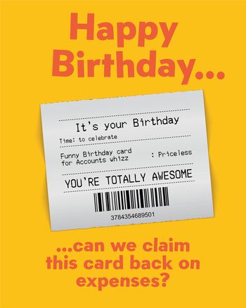 Use Group birthday card for accountant