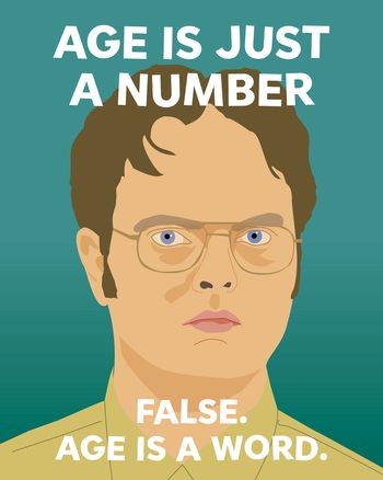 Use Dwight Meme group Birthday card