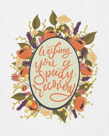 Use Autumn Wreath - group get well card