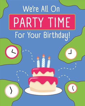 Use Worldwide group birthday ecard