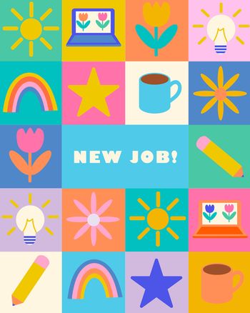 Use Bright icons group new job ecard