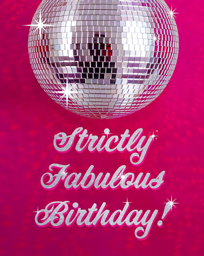 Card design "Strictly come dancing  - group birthday ecard"