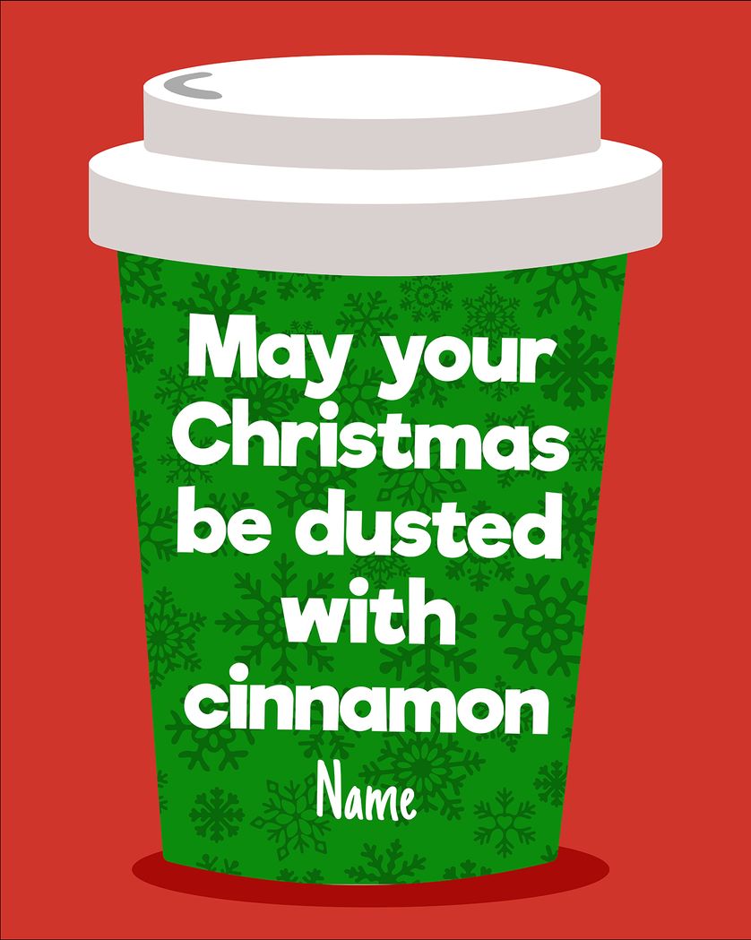 Card design "Costa Christmas - personalised christmas ecard"