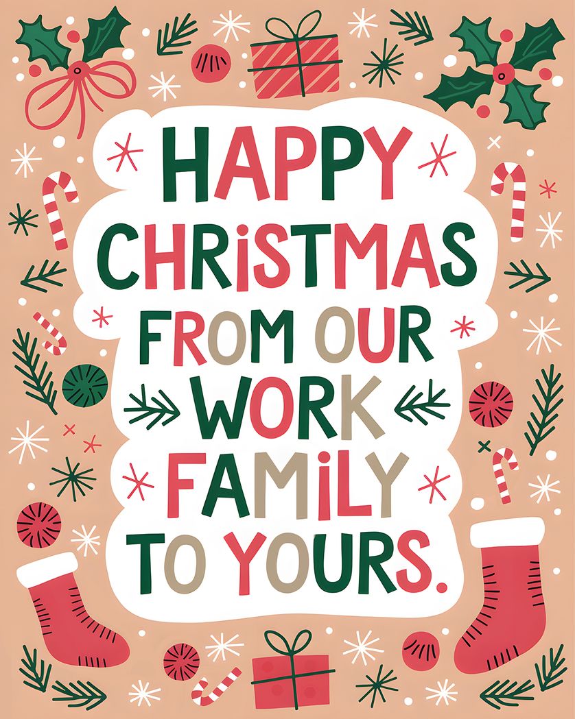 Card design "Festive - group company xmas ecard"