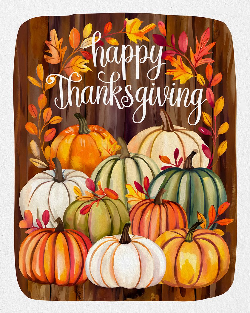 Card design "pumpkin patch - group thanksgiving ecard"