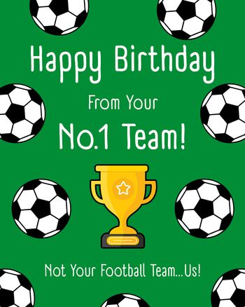 Use No.1 team  - group birthday ecard