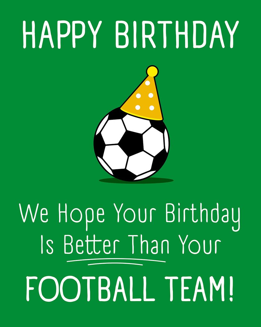 Card design "Birthday better than your team - group birthday ecard"